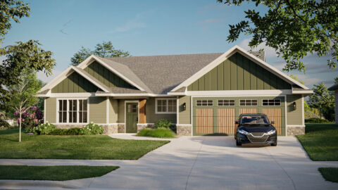 Siesta Hills Patio A custom home exterior Mankato Minnesota
