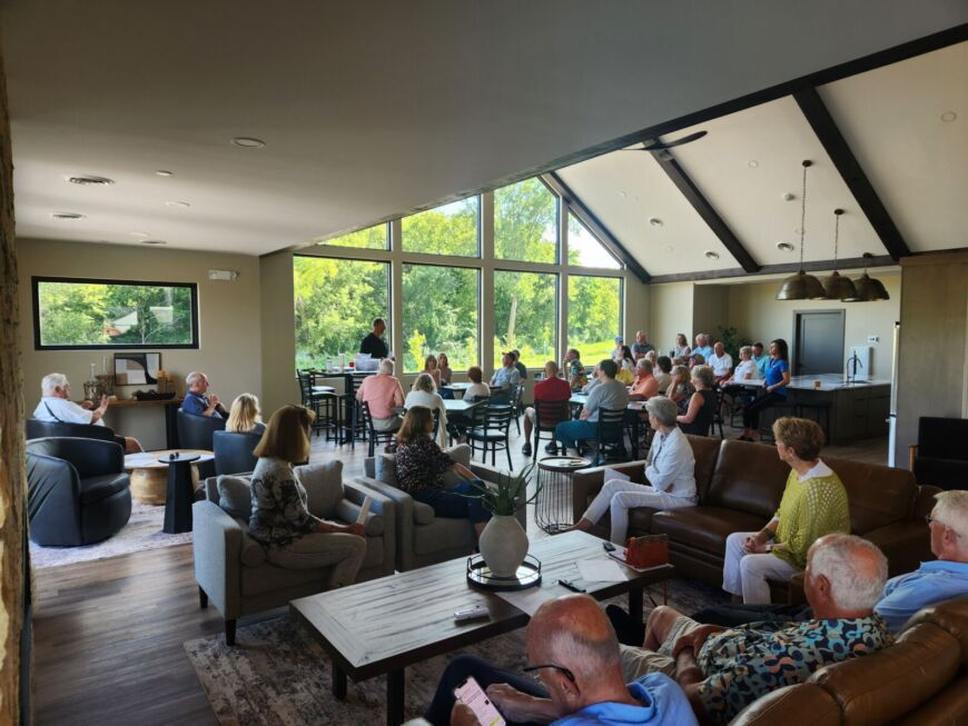 Siesta Hills clubhouse community meeting and resident gathering in Mankato Minnesota