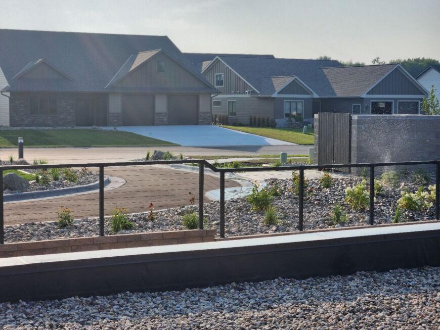 Siesta Hills streetscape with homes and roadway layout in Mankato Minnesota